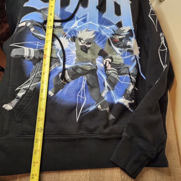 999 Club Naruto Shippuden Hoodie Sweatshirt Kakeshi Sensei Lightning Medium - Picture 9 of 12